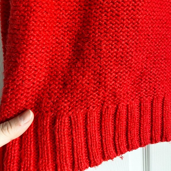 Fuzzy Bright Red Aerie Sweater - Perfect for Valentine's Day! - Picture 9 of 10